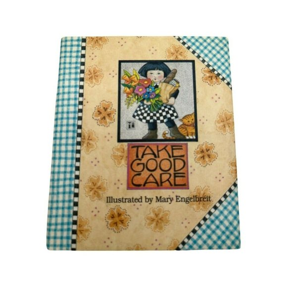 MARY ENGELBREIT  Take Good  Care TINY BOOK 4" X 3 1/2" Colorful Picture - Picture 1 of 2